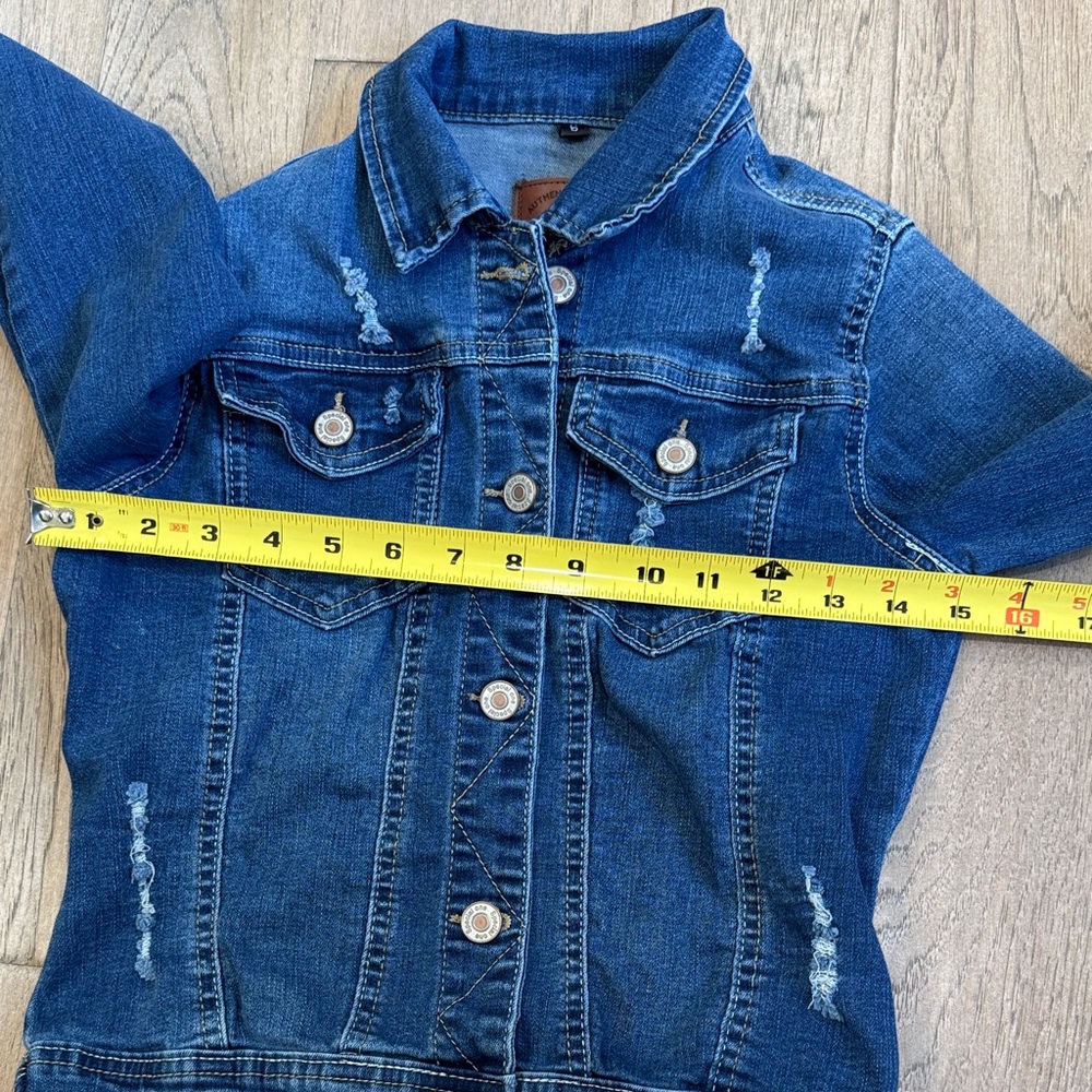 Special One Classic Blue Distressed Denim Jacket Size Small - Picture 6 of 10